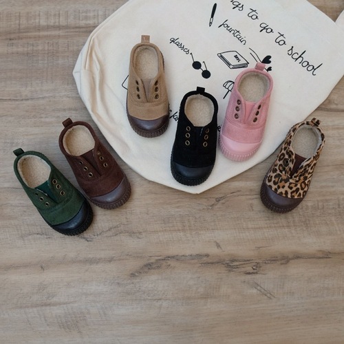 Winter new Korean style children's cotton shoes boys and girls plus velvet warm shoes kindergarten one-on-one 2-8 years old