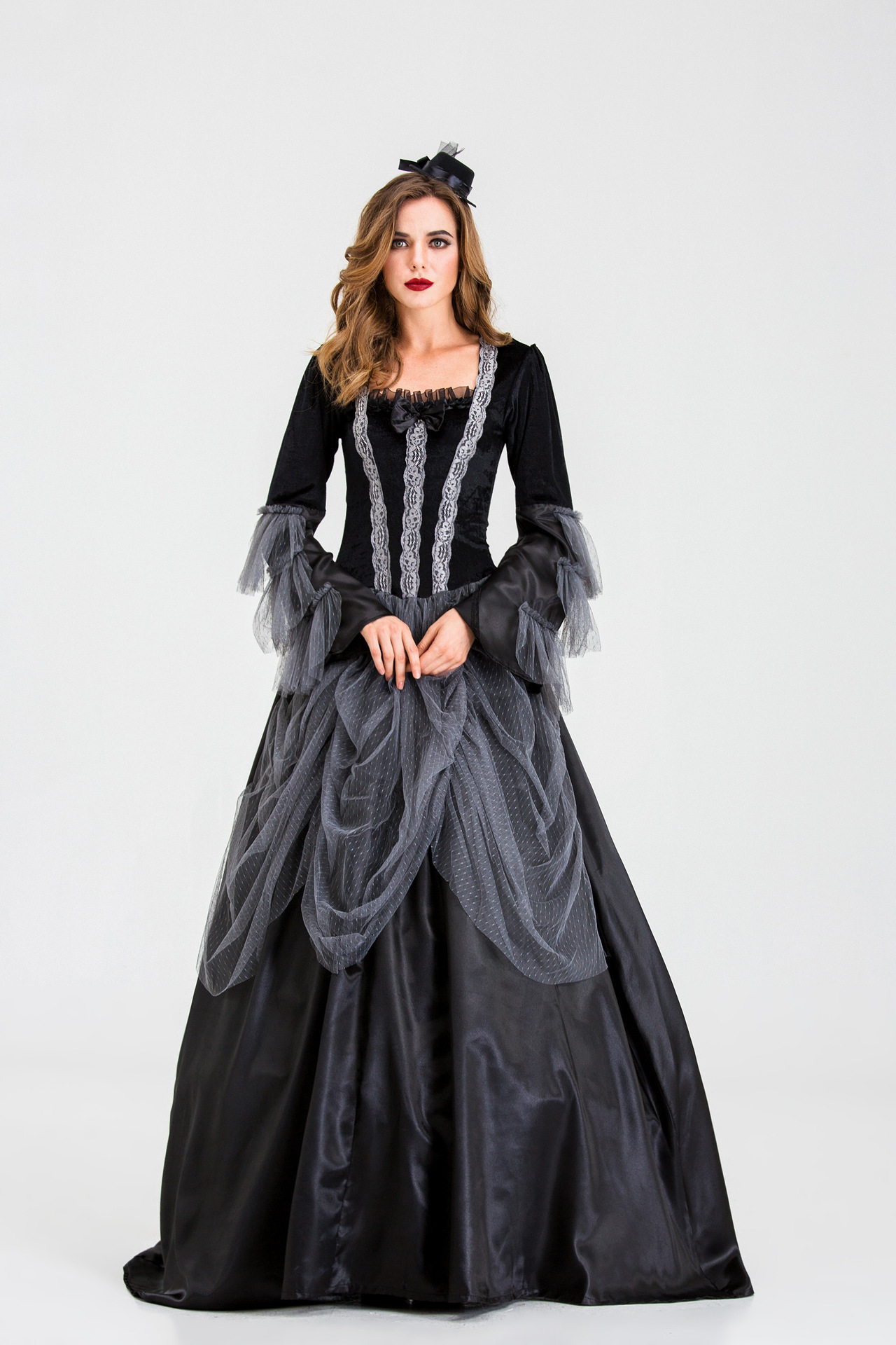 vampire witch dress cosplay costume nihaostyles wholesale halloween costumes NSQHM79009