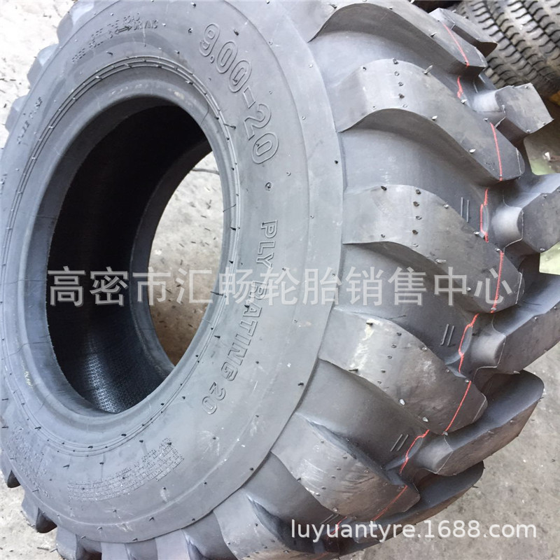 挖掘机轮胎 9.00-20 工程机械轮胎 900-20 挖沟机轮胎
