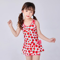 兒童泳衣女女童中大童寶寶連體公主裙式可愛小童女孩4-12歲游泳裝