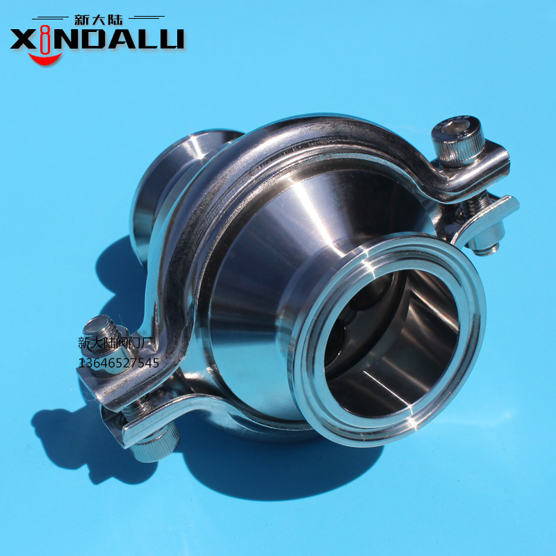 供应卫生级不锈钢DIN/SMS快装式弹簧止回阀