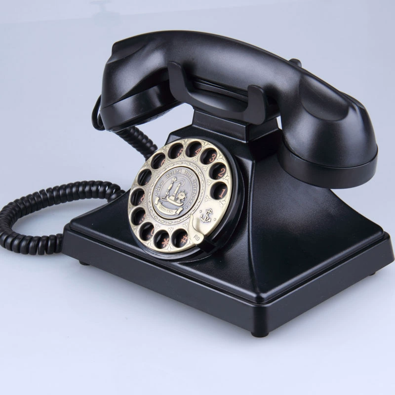 欧式仿古旋转拨号创意时尚酒店办公家用插卡无线老式复古电话座机详情3