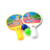 Small handheld cartoon children's racket for table tennis, street toy, set