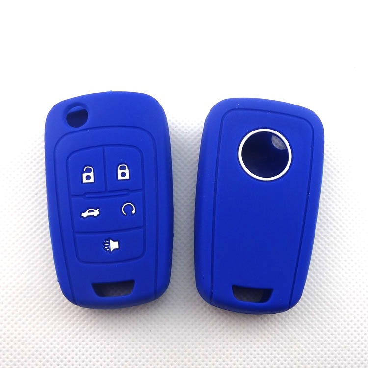 Car key cover for Chevrolet folding 5 key environmental protection silicone car key Case Factory spot