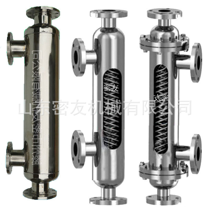 江苏盐城蒸汽供暖热交换器小区酒店地暖换热器螺旋缠绕式换热器