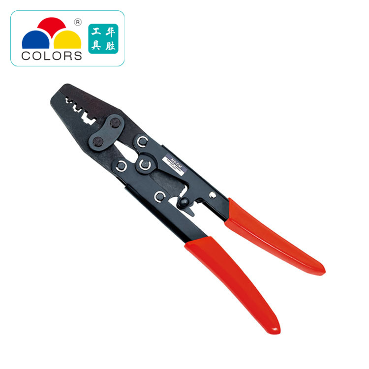 华胜工具HS-6M12日式棘轮端子压接钳3-10mm2 省力型端子压线钳