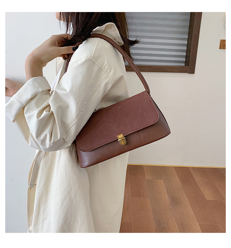 Großhandel grenzüberschreitende 2024 neue Nischendesign-Tasche Retro-Achseltasche Ins Damen-Umhängetasche Handtasche Damentasche_voghion.com