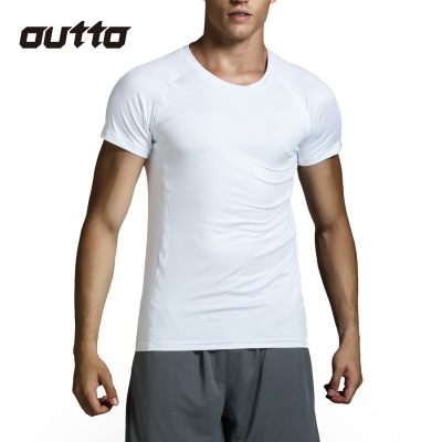 Cross border Fitness wear summer motion Short sleeved Quick-drying ventilation Sweat run T-shirts half sleeve T-shirt #129