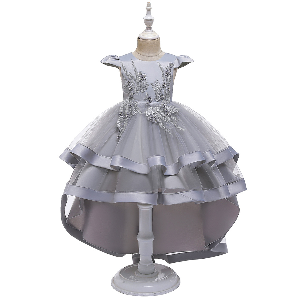 Children's Wedding Dress Girls' Tail Dress Skirt Princess Pettiskirt display picture 15