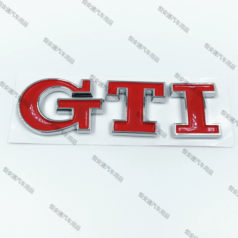 Подходит для Polo Golf 6 GTI, эмблема для тюнинга задней части, знак GTI, ABS-материал