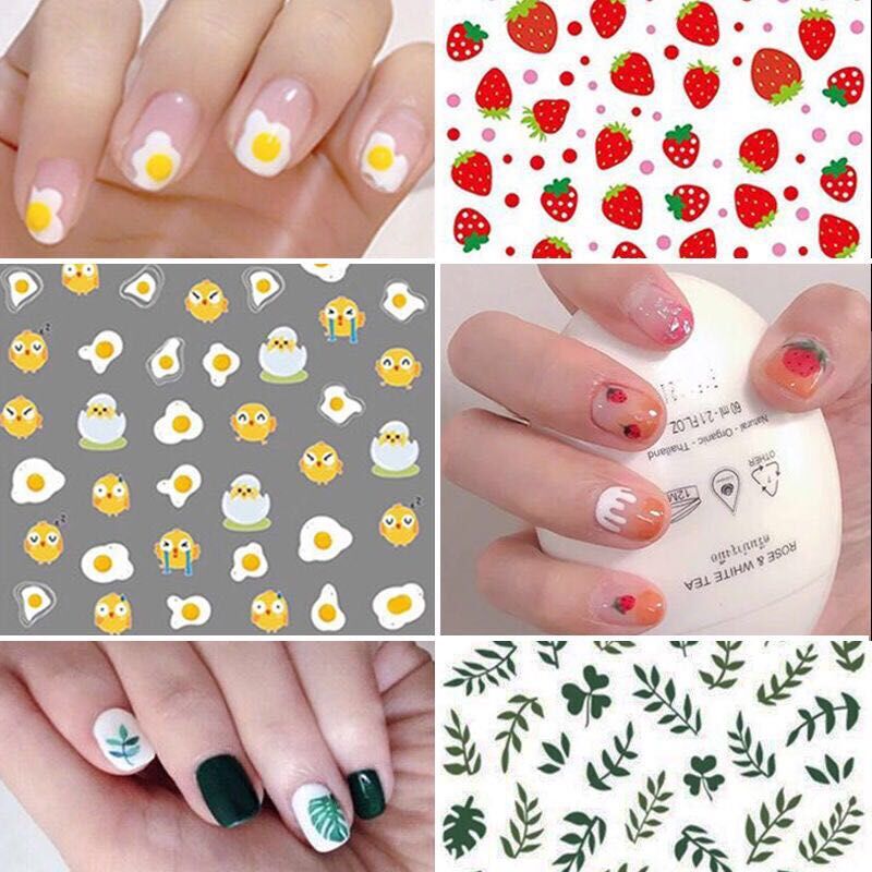 Nail Elegant Nail Stickers Paper Hyuna Same Style Nail Stickers Nail Stickers Small Daisy Flower Omelette Decals Dch398 thumbnail