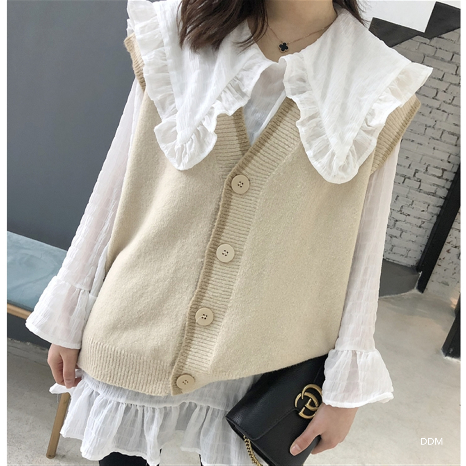 Gilet femme en Mouton cachemire - Ref 3316450 Image 21