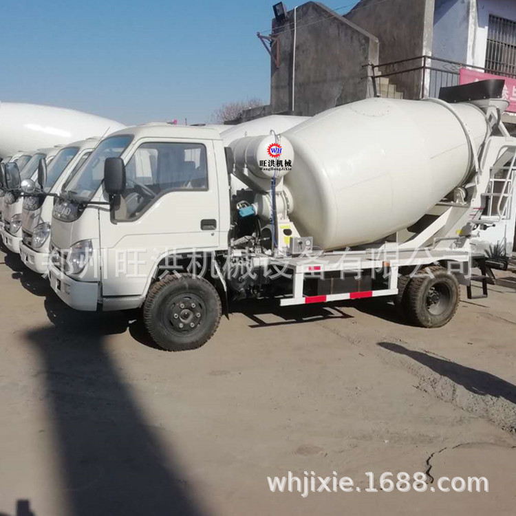 旺洪小型搅拌车报价 建筑砂浆混合搅拌车 商混站自搅拌运输罐车