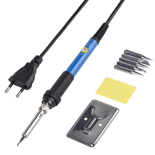 220V 60W EU-regulated variable temperature soldering iron set, shipped as a single item