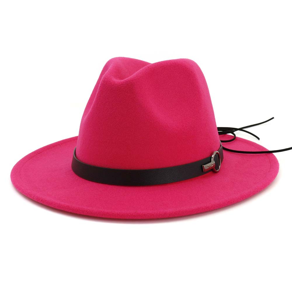 Women Wool Felt Jazz Fedora Hats