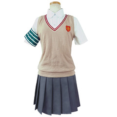 A certain scientific railgun Misaka Mikoto cosplay gun sister Shirai Kuroko Tokiwadai school uniform cos uniform