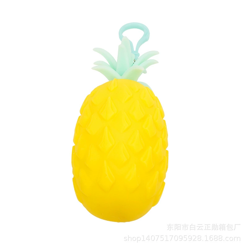 Silicone pencil case, waterproof wallet, fruit three dimensional coins with zipper, direct factory sales