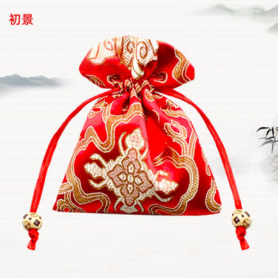 Manufactor Direct selling Silk brocade Candy bags originality personality Drawstring child Gold and Silver jewelry Jade jewelry Packaging bag