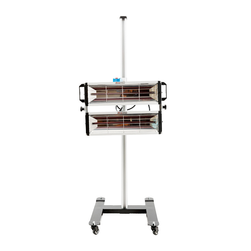 4号大美汽车烤灯烤漆房短波红外线 双排移动式支架喷涂烘干2000W