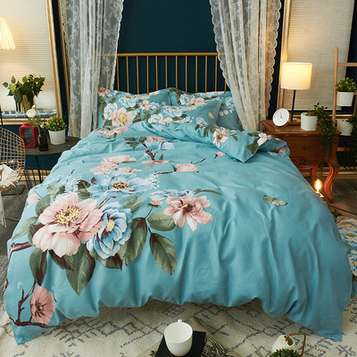 爆款【福安那】全棉磨毛四件套+V实拍免费代理一件代发厂家批发