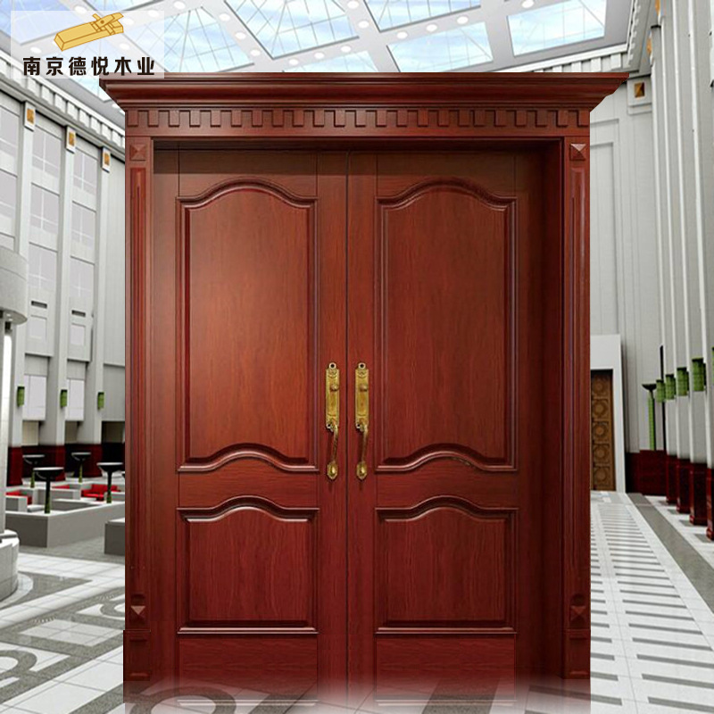 Nanjing Deyue Wood Industry Specializes in Producing Large Double-Sided Solid Wood Doors, Which Can Be Ordered and Installed Nanjing Deyue Wood Industry Specializes in Producing Large Double-Sided Solid Wood Doors, Which Can Be Ordered and Installed