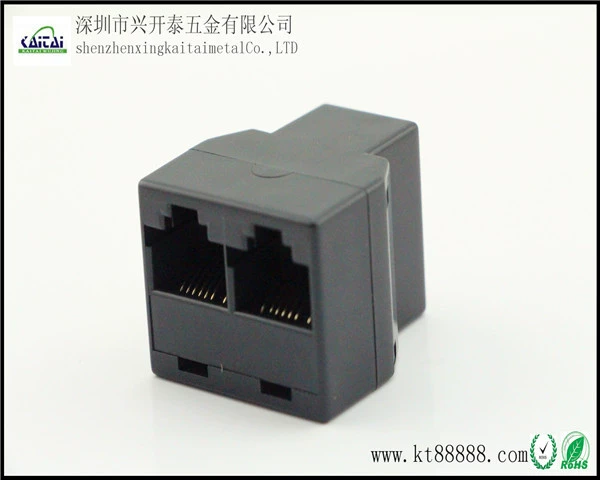Производитель direct продаж RJ45 адаптер 8P разъем, ответвитель, двухпроводной сетевой адаптер