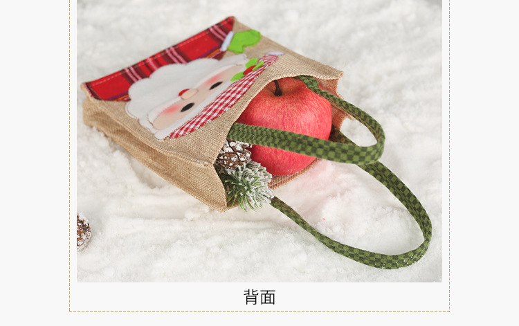 Christmas Linen Patch Embroidered Gift Bag Wholesale Nihaojewelry display picture 10