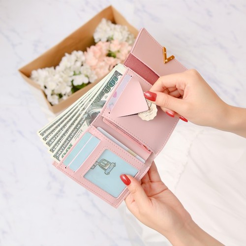  Women's Short Handle Splicing Metal V-Decorated Sanding Retro Women's Small Bag Cross-border E-commerce Wholesale