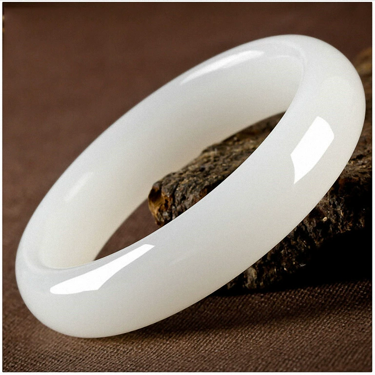Bracelet white jade