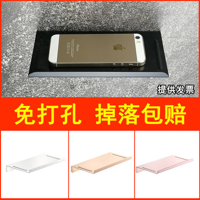 太空鋁衛生間手機架不鏽鋼廁所手機置物架鋁合金卷紙架浴室手機架