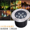 LED Buried lights circular square waterproof Scenery courtyard Lawn Corner 7 RGB3W9W18W Buried lights