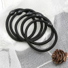 Base black elastic hair rope, hair accessory, Korean style, simple and elegant design