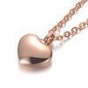 Pendant heart-shaped stainless steel, necklace, perfume, accessory, wholesale