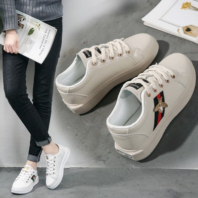 2019春季新款女鞋透气小白鞋女韩版厚底休闲鞋女学生百搭板鞋批发|ms