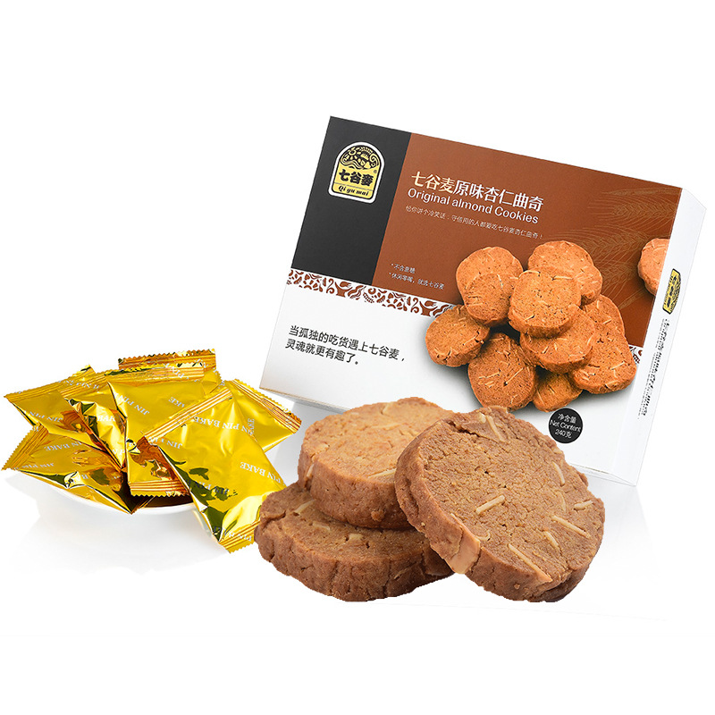 Manufactor Direct selling Original flavor Almond Cookies Saccharin food support On behalf of