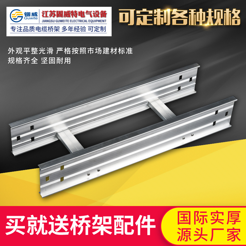 customized Aluminum ladders Bridge 200*100 HDG fire control Cable Fireproof Walking trough Bridge Manufactor