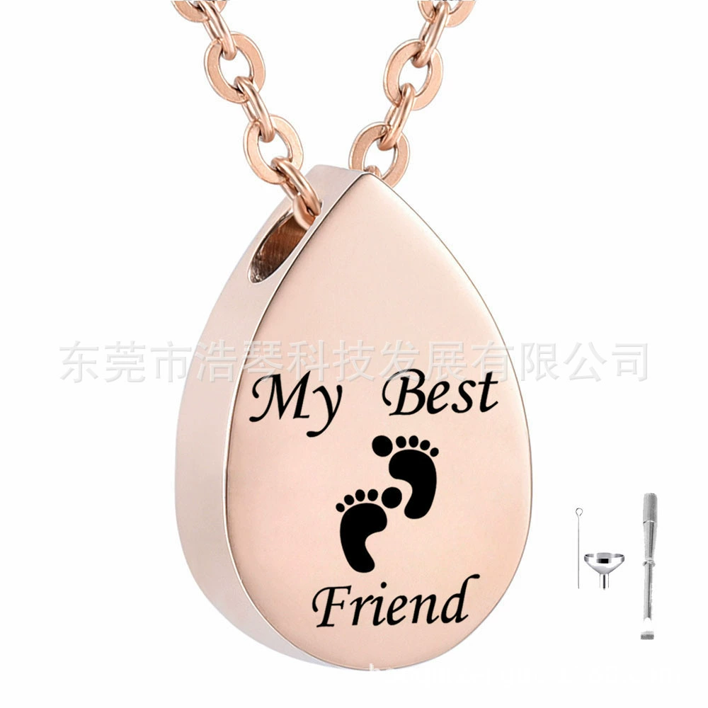 Мемориал родственников Пепел ожерелье каплевидные следы пепла шкатулка кулон кремация ювелирные аксессуары флакон духов кулон