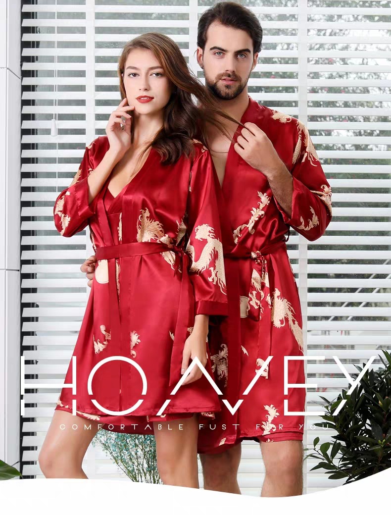 睡袍男, 睡袍女,情侣睡袍,情侣浴袍,外贸睡袍,丝绸睡袍,仿
