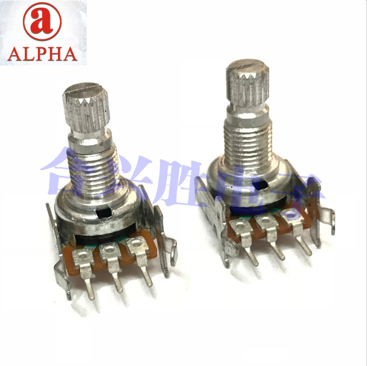 台湾ALPHA艾华12型卧式单联B20K/C10K 功放调音台音量调节电位器