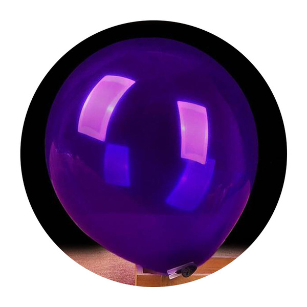 round purple balloon