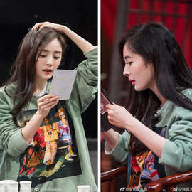 明星杨幂同款卫衣2019新款长袖韩版宽松慵懒风卫衣女ins超火批发