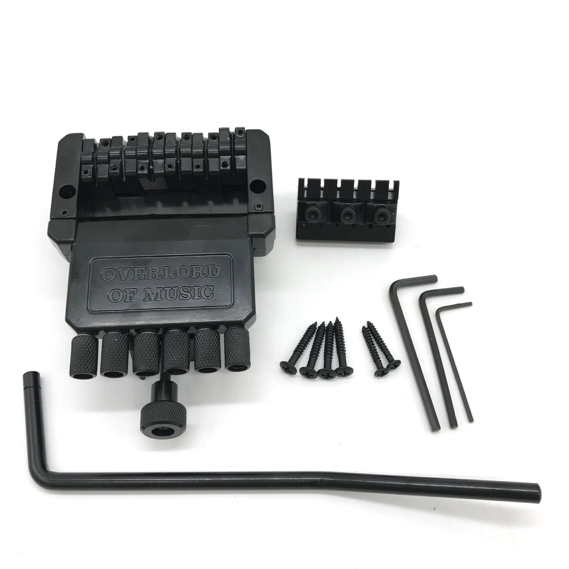 Fabricante ventas guitarra eléctrica accesorios guitarra eléctrica cadena placa 6 cadena guitarra eléctrica puente negro