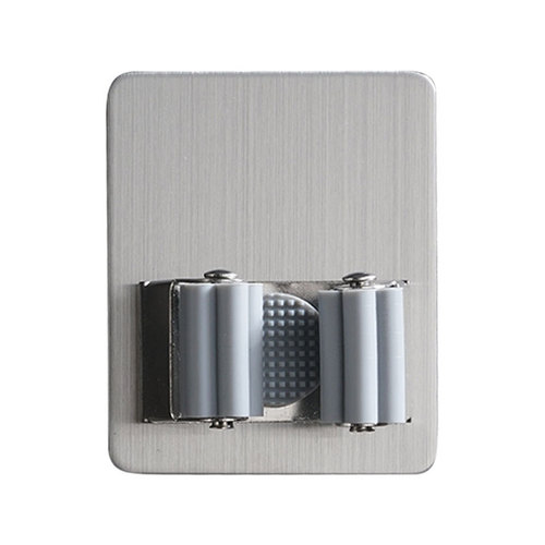 Mop rack no punching 304 stainless steel mop hook clip kitchen bathroom toilet broom storage clip wall hanging