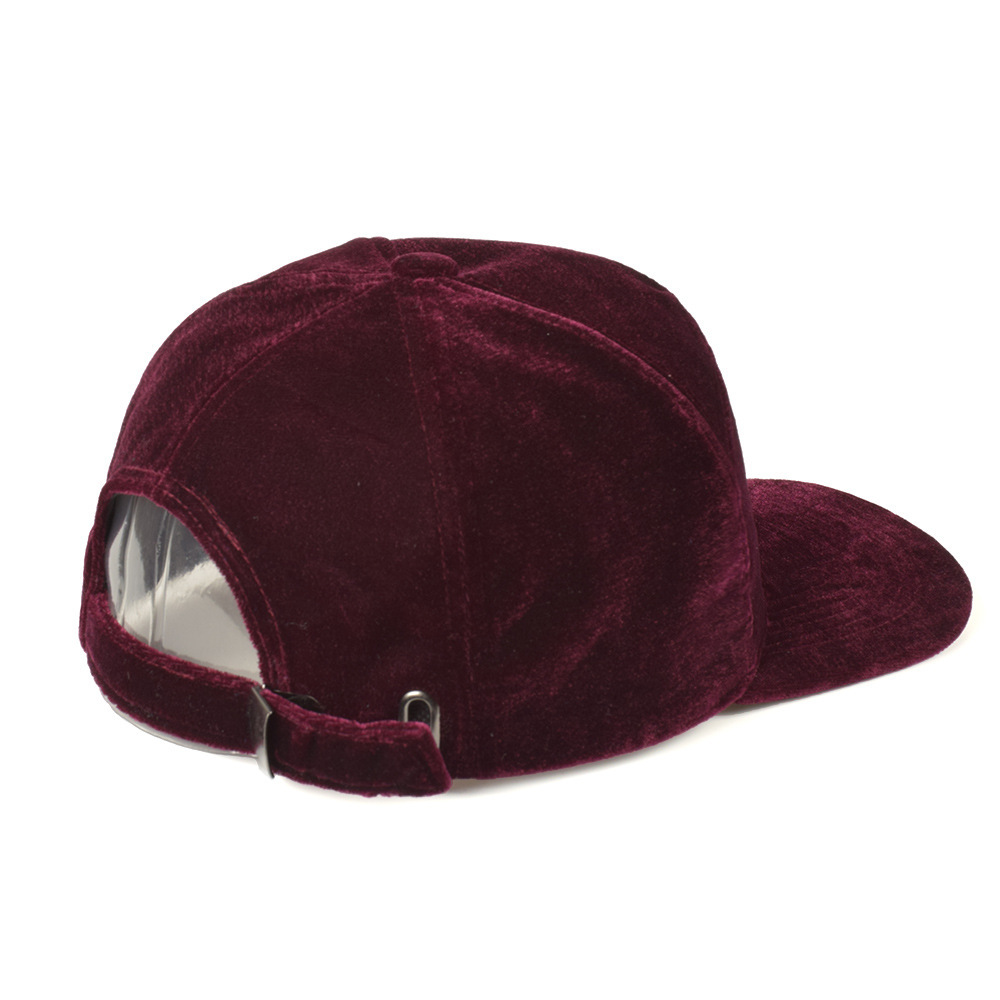 Velvet Solid Color Flat Duck Tongue Hip Hop Street Dance Baseball Cap Additional Image