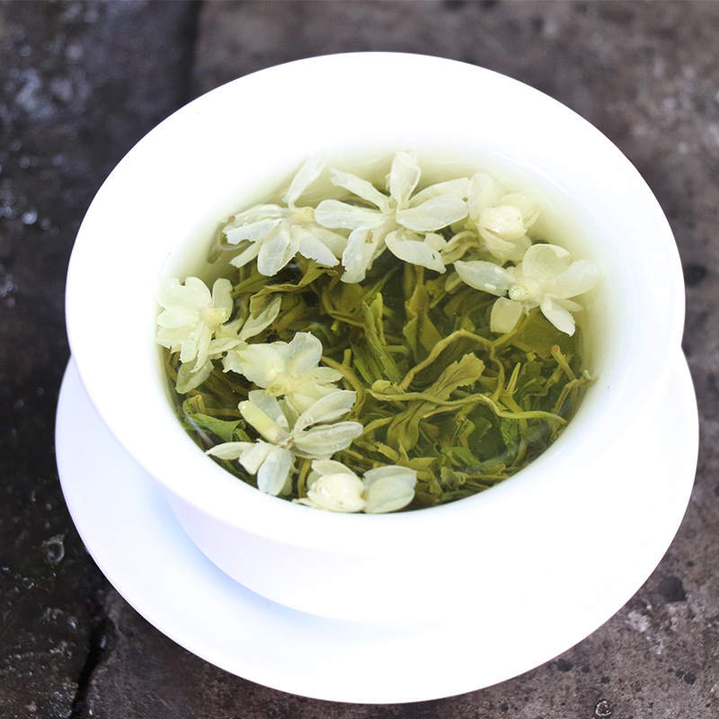 Sichuan Province Jasmine Tea 2019 newly picked and processed tea leaves Super Strong fragrance Snow Flower Peak 500g Flower Tea