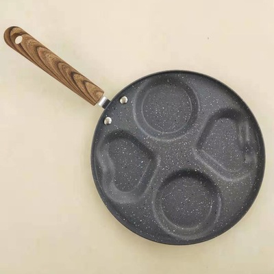 电磁炉款四孔麦饭石煎蛋锅煎饼锅模具家用不粘蛋饺荷包蛋煎盘批发