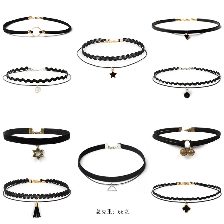Fashion Gothic Lolita choker collar necklace set