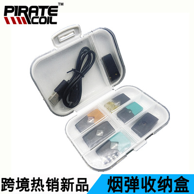 factory Direct selling Electronic Cigarette Plastic Smoke bombs currency juuli Smoke cartridge case Electronic Cigarette Protection box