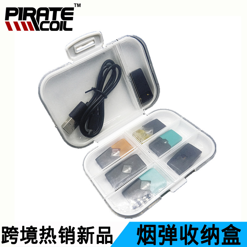 factory Direct selling Electronic Cigarette Plastic Smoke bombs currency juuli Smoke cartridge case Electronic Cigarette Protection box