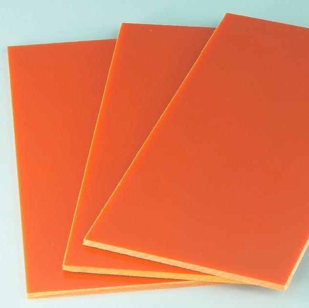 电木板A板  厚度：30mm  颜色：橘红/黑色